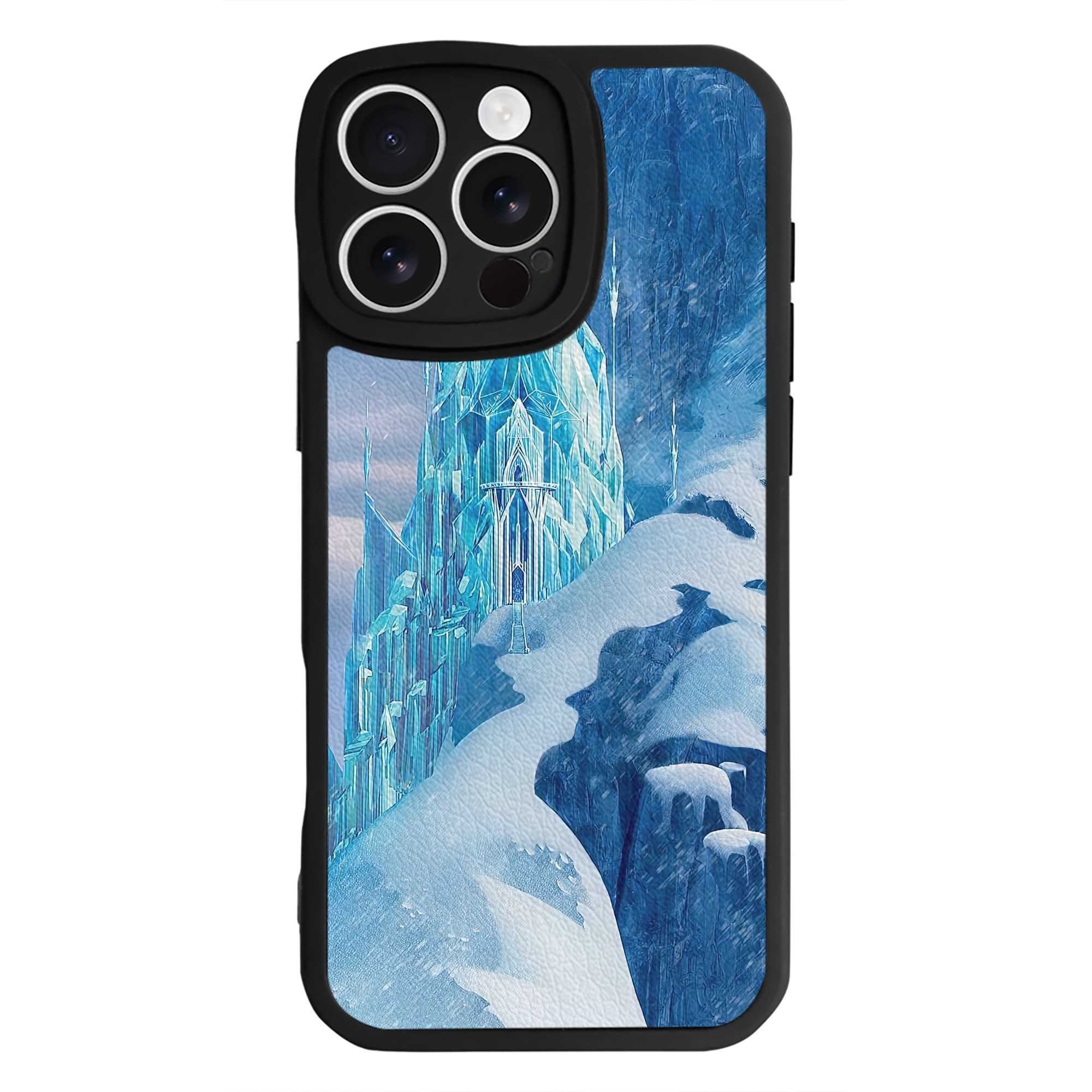 （画像用） アナと雪の女王 アンナ エルサ Frozen Anna Elsa 【iPhone 16シリーズ対応】シリコンスマホケース（レザー調） 材質：シリコン